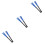 3Pcs Drum Sticks Telescopic Handles Blue Nylon for Jazz Rock 5