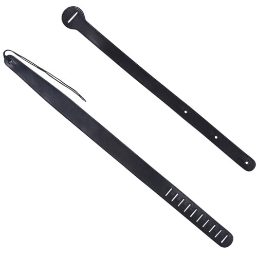 3Pcs Black Guitar Strap Adjustable Durable Instrument Belt 2