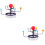 2 Pack Planetary Aids Student Stem Kit Kids Rotating Planets 5