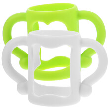 2Pcs Silicone Baby Bottle Handles Soft Grip for Infant Toddler Feeding