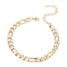2 Pcs Beach Geometric Foot Jewelry Female Foot Accessory (Golden)
