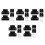 5 Sets Retractable Baby Gate Extension Kit With Mounting Hardware 8