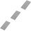 3pcs Square Iron Block Jewelry Silver Accessories 7