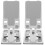 2 Pieces Desktop Mobile Phone Holder Bracket Aluminum Alloy Stand 2