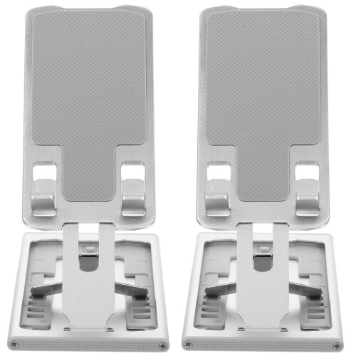 2 Pieces Desktop Mobile Phone Holder Bracket Aluminum Alloy Stand 1