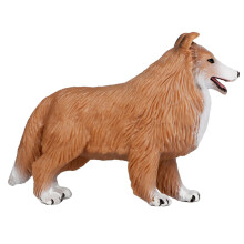 2 Pcs Rough Collie Dog Model For Photography And Home Use