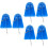 6 Pcs Diving Board Trolling Plastic Fishing Gear 6