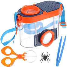 2 Sets Magnifying Viewer Box Critter Keeper Breeding Cage For Kids