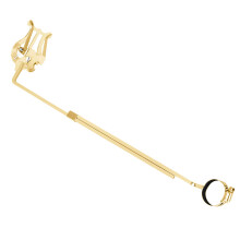 4Pcs Golden Saxophone Lyre Sheet Music Clip Durable Iron Music Holder