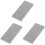 3pcs Square Iron Block Jewelry Silver Accessories 4