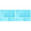 12Pcs Sky-Blue Clay Embossed Mats Practical DIY Craft Tools 3