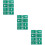12Pcs Emergency Fire Exit Signs Green Aluminum for Public Safety 11