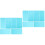 12Pcs Sky-Blue Clay Embossed Mats Practical DIY Craft Tools 5