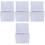 4Pcs Felt Bedside Organizer Hanging Storage Bag Light Grey 3