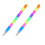 24 Pcs Rainbow Building Block Writing Pen Stacker For Kids 10