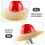 2Pcs Multi Straw Hard Hat Shade Cover Wide Brim Sun Visor Accessory 6