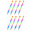 24 Pcs Rainbow Building Block Writing Pen Stacker For Kids 5