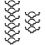 9 Pcs Replacement Adjustable Safety Belt Straps For Stroller High Chair 9