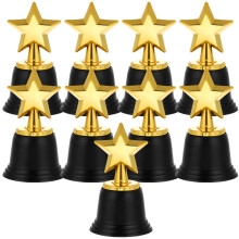 18 Pcs Star Trophy Student Plastic Printable