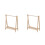2Pcs Miniature Dollhouse Folding Clothes Rack For Doll Accessories 9