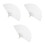 3Pcs White DIY Fan Frames Plastic Foldable Handheld Fan Making Kit 5