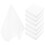 40Pcs Soft Microfiber Salon Hand Towels Disposable White for Camping 8