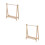 2Pcs Miniature Dollhouse Folding Clothes Rack For Doll Accessories 5
