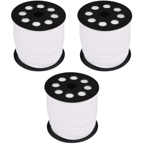Corde Fausse Suède Blanche Pour Accessoires DIY 2
