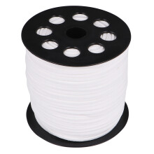 Corde Fausse Suède Blanche Pour Accessoires DIY