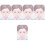 5Pcs Face Painting Practice Board Mold 5