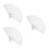 3Pcs White DIY Fan Frames Plastic Foldable Handheld Fan Making Kit 6