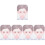 5Pcs Face Painting Practice Board Mold 6