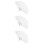 3Pcs White DIY Fan Frames Plastic Foldable Handheld Fan Making Kit 8