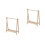 2Pcs Miniature Dollhouse Folding Clothes Rack For Doll Accessories 6