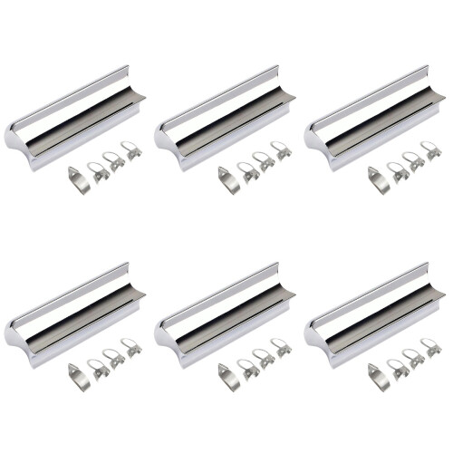 30 Pcs Stainless Steel Guitar Slide Picks Kit 1