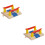 2Pcs Train Track Diy Railing Barrier Railway Road Block Prop 8