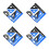 32Pcs Metal Ruler Protractor Set for Precise Geometry Drawing 3