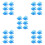 30Pcs Blue ABS Wall Ceiling Light Brackets Durable for Dog Fixtures 6