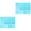12Pcs Sky-Blue Clay Embossed Mats Practical DIY Craft Tools 4