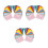 300Pcs Assorted Color Cash Envelopes Small Money Holders 5