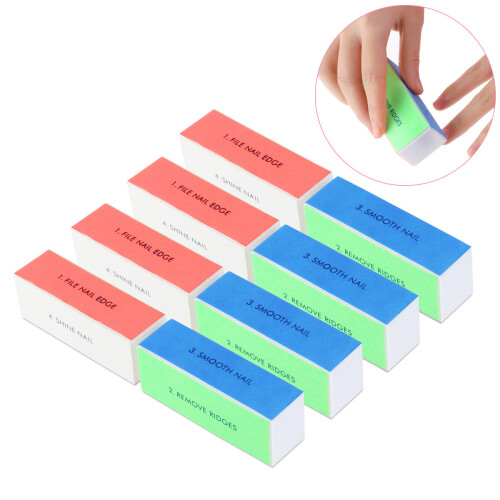 2 X 10Pcs Washable Nail Shiner Sponge Files 1