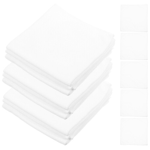 40Pcs Soft Microfiber Salon Hand Towels Disposable White for Camping 1