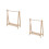2Pcs Miniature Dollhouse Folding Clothes Rack For Doll Accessories 7