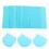 12Pcs Sky-Blue Clay Embossed Mats Practical DIY Craft Tools 10