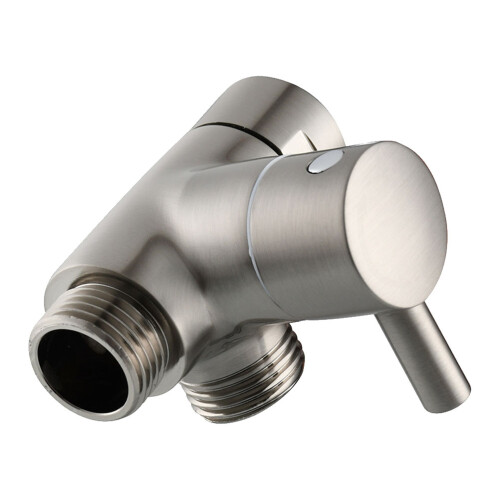 3Pcs Durable Silver Faucet Diverter 3-Way Adapter for Bathroom Use