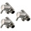 3Pcs Durable Silver Faucet Diverter 3-Way Adapter for Bathroom Use 8