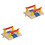 2Pcs Train Track Diy Railing Barrier Railway Road Block Prop 5