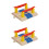 2Pcs Train Track Diy Railing Barrier Railway Road Block Prop 7