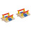 2Pcs Train Track Diy Railing Barrier Railway Road Block Prop 6
