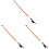 3Pcs Replacement Violin Bows Straight Body Good Stiffness and Control 4